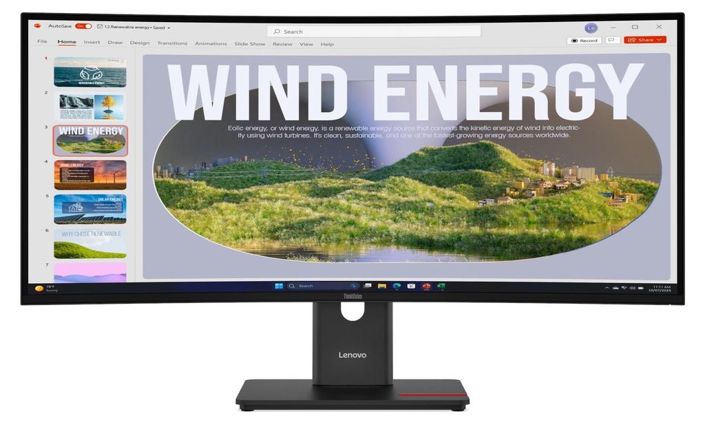 Lenovo ThinkVision T34WD-40 – LED monitor – zakrivený – Obrázok produktu 