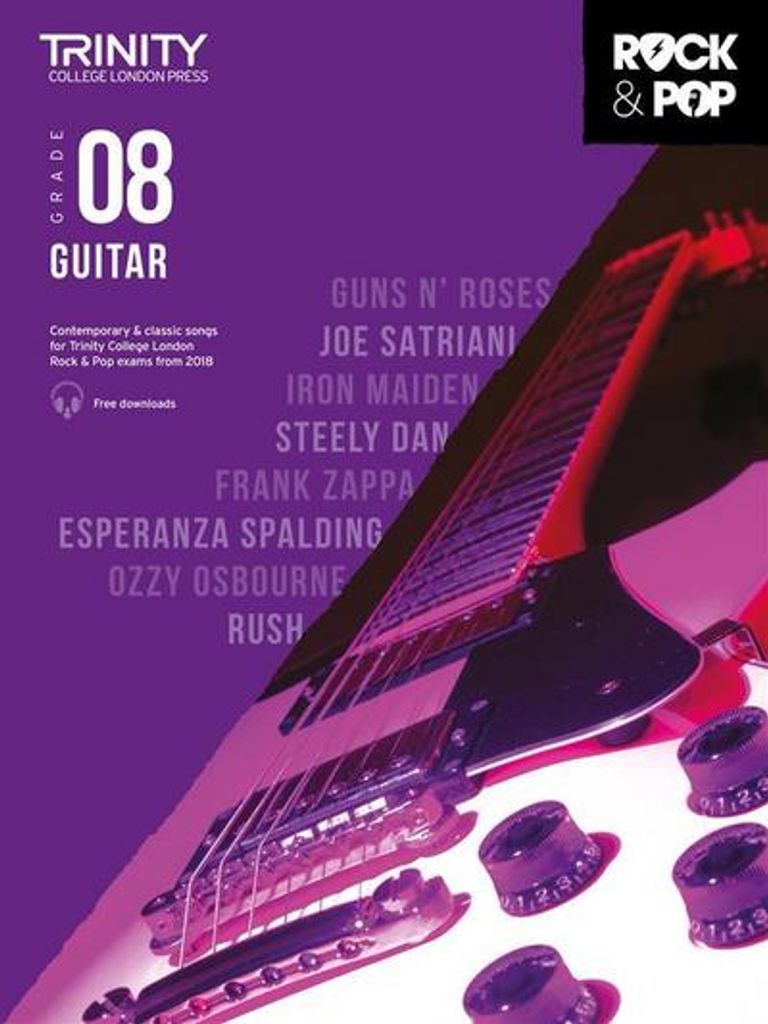 Trinity Rock Pop 2018 Guitar Grade 8 – Lingua: Inglese