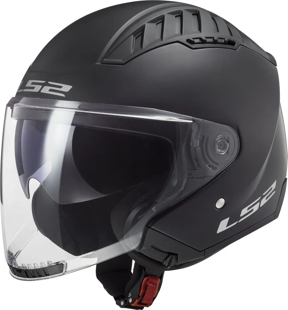 Casque Jet LS2 Copter OF600 Noir Mat - Protection Moto Urbaine Taille XS