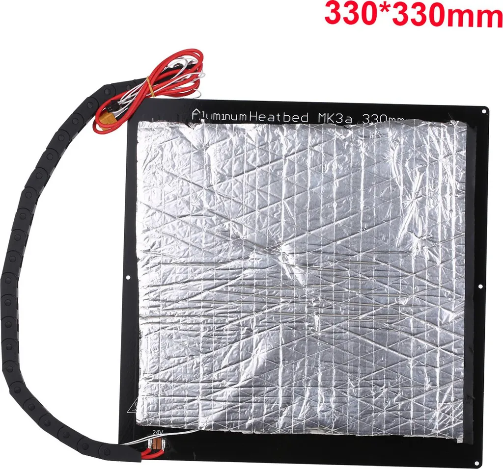 Lit Chauffant 3D MK3 24V 330*330*3mm - Solution Warping X5SA/Pro
