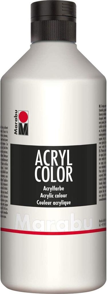 Marabu Acrylfarbe Acryl Color 500 ml weiß 070 Produktbild 