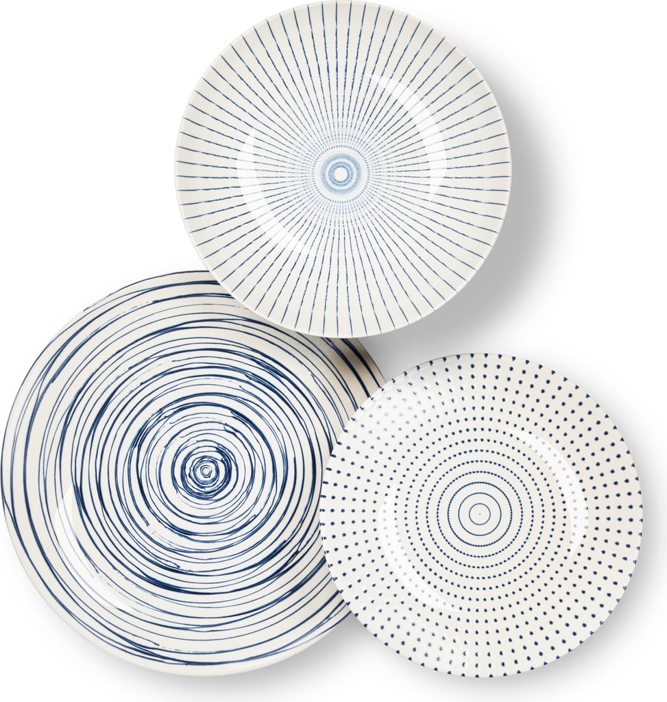 Excelsa Set de vaisselle 18 pièces Hanami Porcelaine Blanc Image du produit 