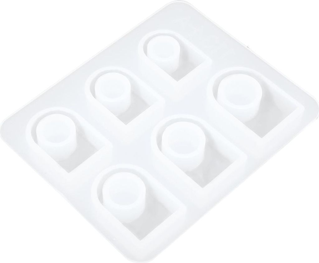 Silikon-RingformQuadratischer Kopf Modernes, durchscheinendes DIY-Set zum Selbermachen von Schmuck