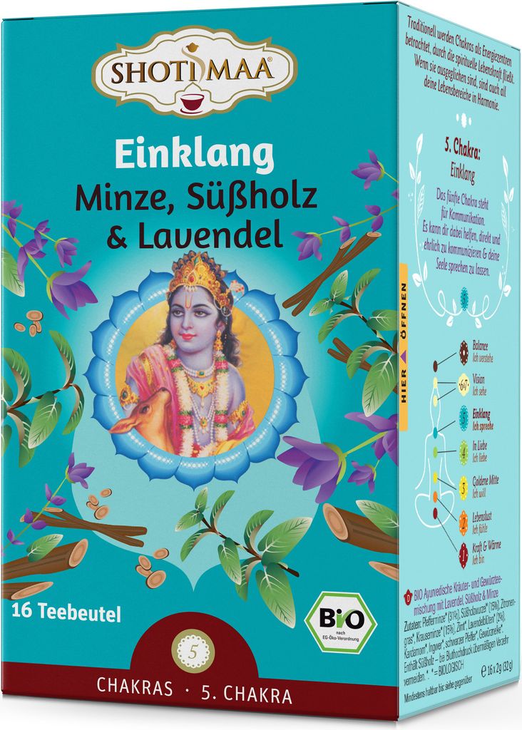 Hari - Unison Shoti Maa Chakra Tea - 16 čajových vrecúšok Obrázok produktu 