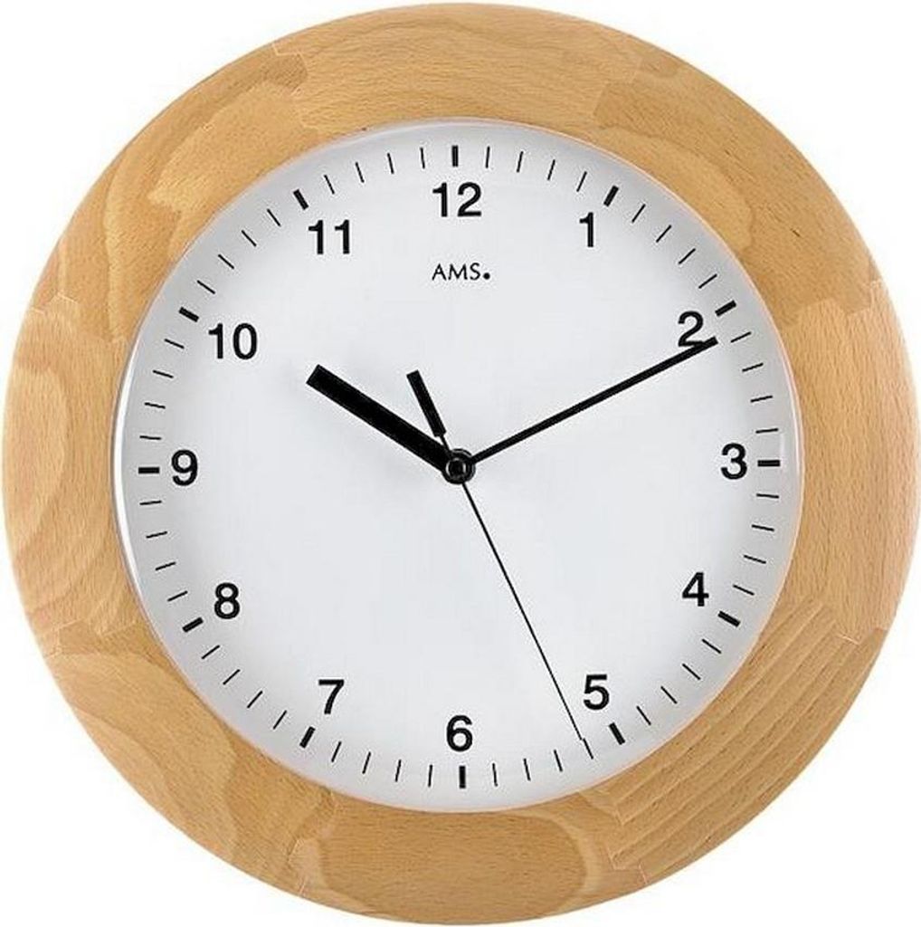AMS radiogestuurde wandklok, Funkwerk, afmetingen 31x5 cm, Productafbeelding 