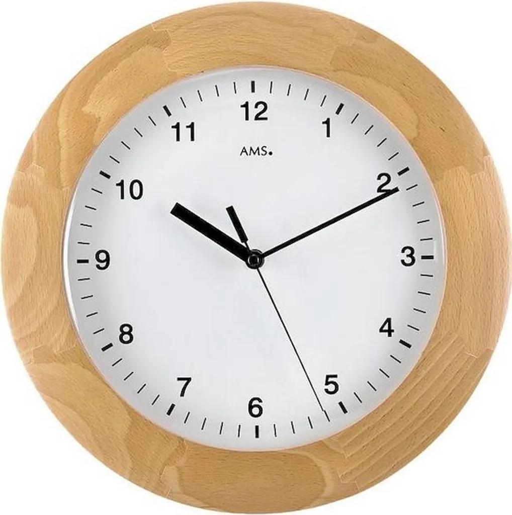 Pendule à Poser AMS 5904/18 - Horloge Moderne en Verre et Métal
