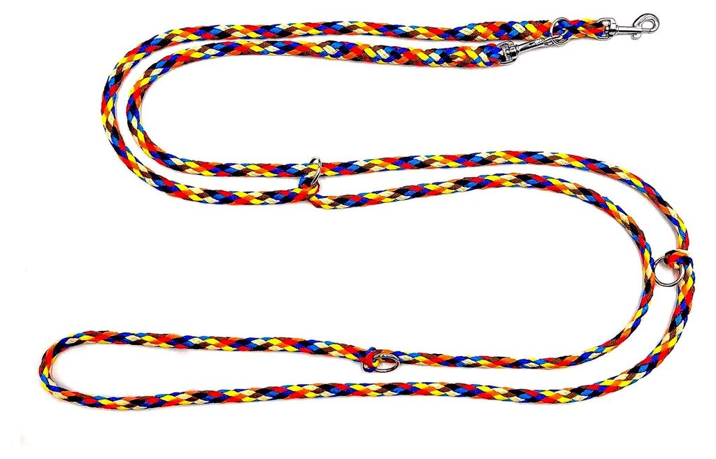 Hundeleine f. kleine Hunde Doppelleine 2,80m 4fach verstellbar Navajo