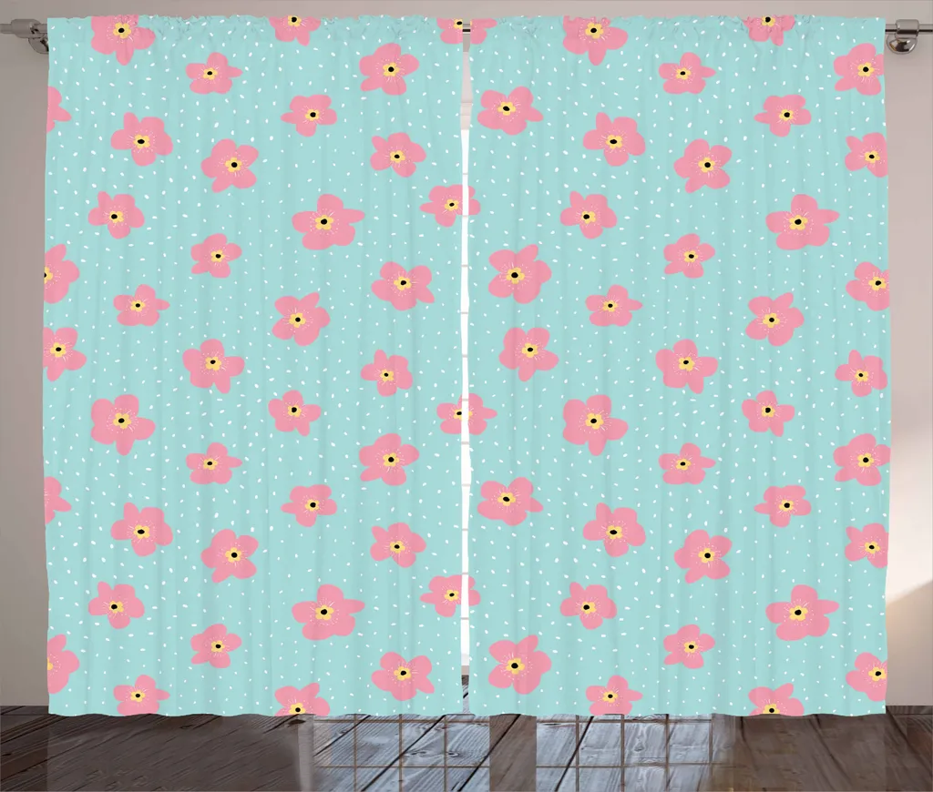 Tenda ABAKUHAUS Ciliegio 280x245 cm Rosa Arancio per Loft