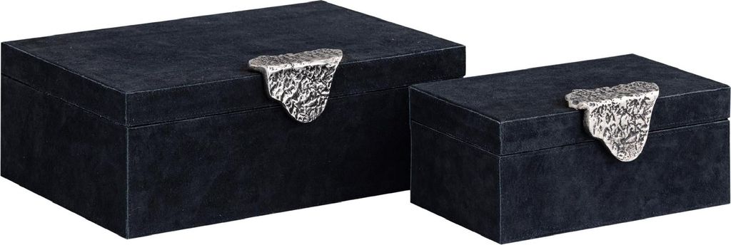 PTMD – Hazael Aufbewahrungsbox – Schwarz – 36 x 25 x 13 cm – 2er-Set