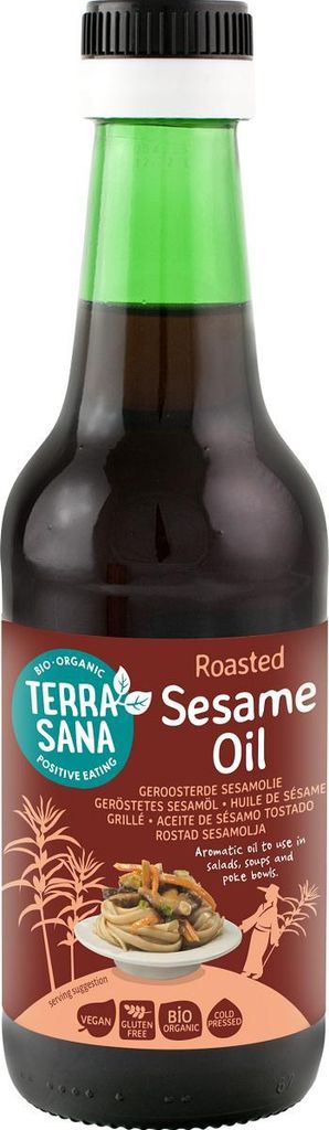 OLEJ SEZAMOWY (Z PRAŻONYCH NASION) BEZGLUTENOWY 250 ml - TERRASANA