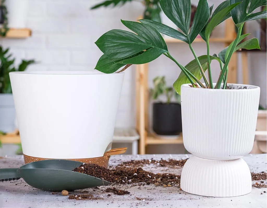 Fini les plantes sèches avec ce grand bac auto-arrosant drainant