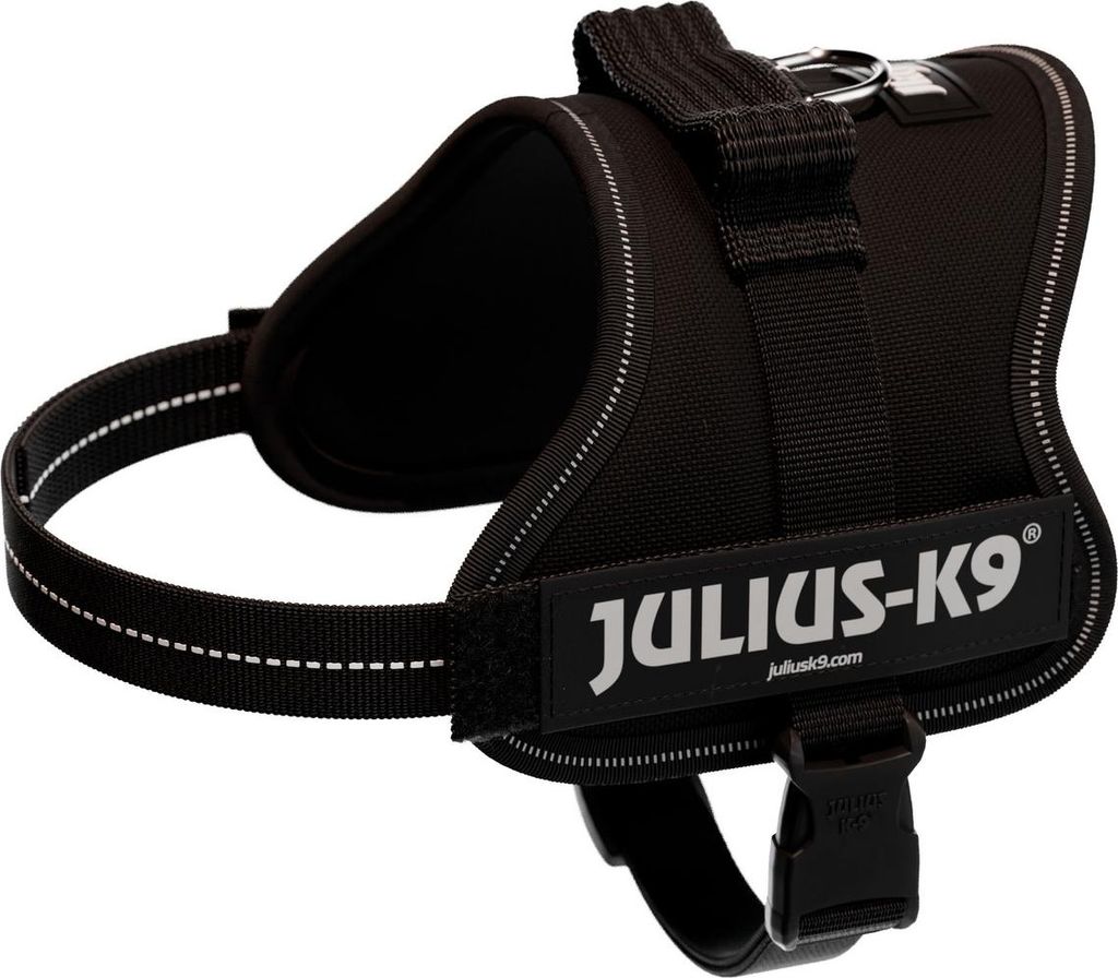 Julius-K9 Powerharness, Hund, Westengeschirr, XS, Schwarz, Polyester, Monochromatisch