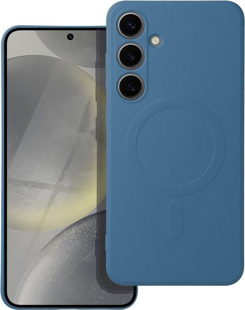 Case passend für Samsung A56 Silicone Mag Cover kompatibel mit MagSafe blue