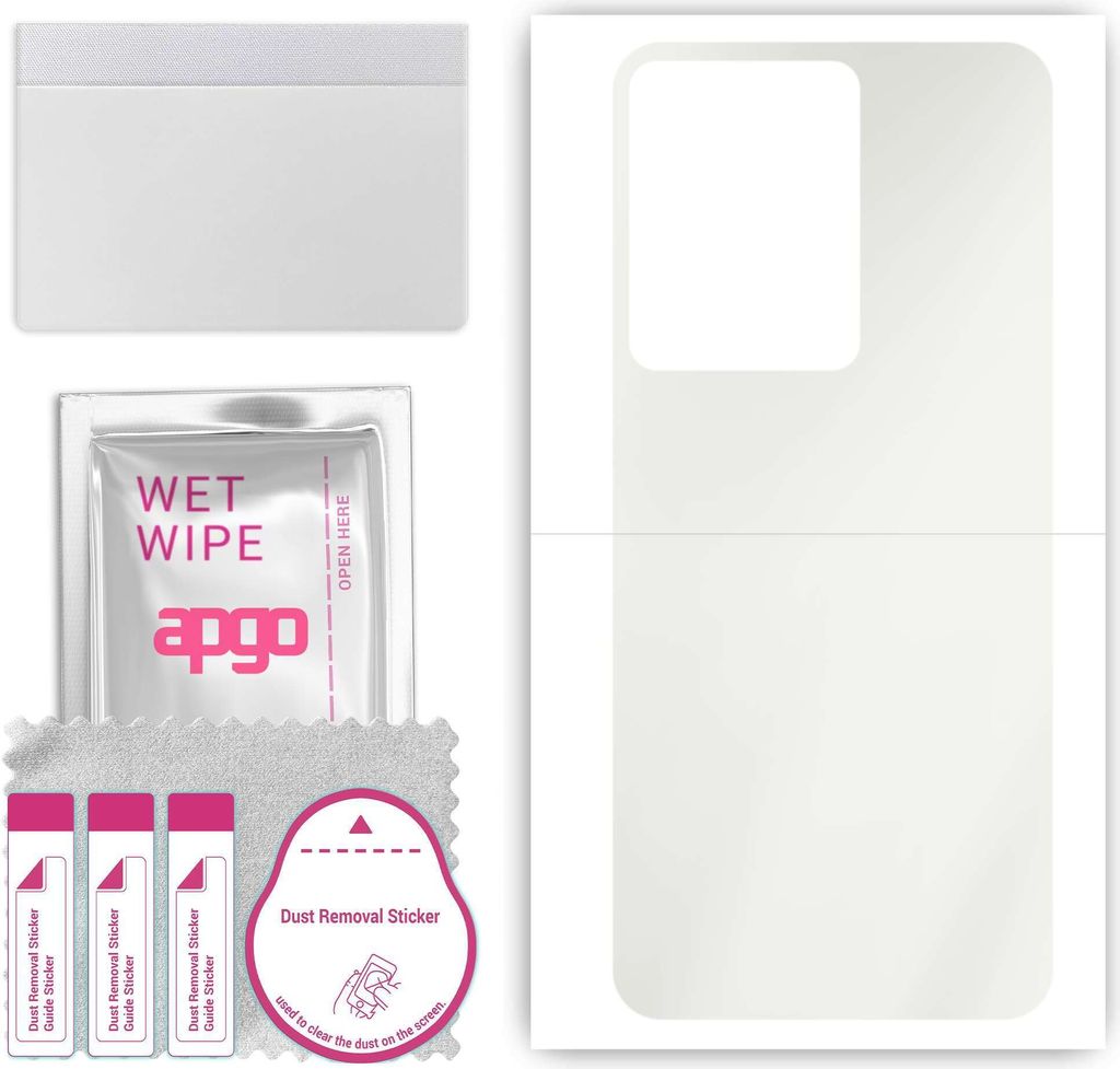 apgo Rückseite Schutzfolie, Matt, kompatibel mit Cubot A10, Hinten Hydrogel-Displayschutzfolie mit Positionierhilfe, kratzfest, einfache Montage