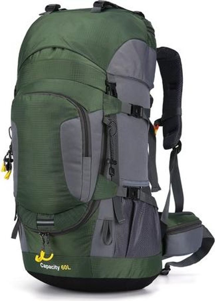 60L Wasserdichter leichter Wanderrucksack mit Regenschutz, Produktbild 