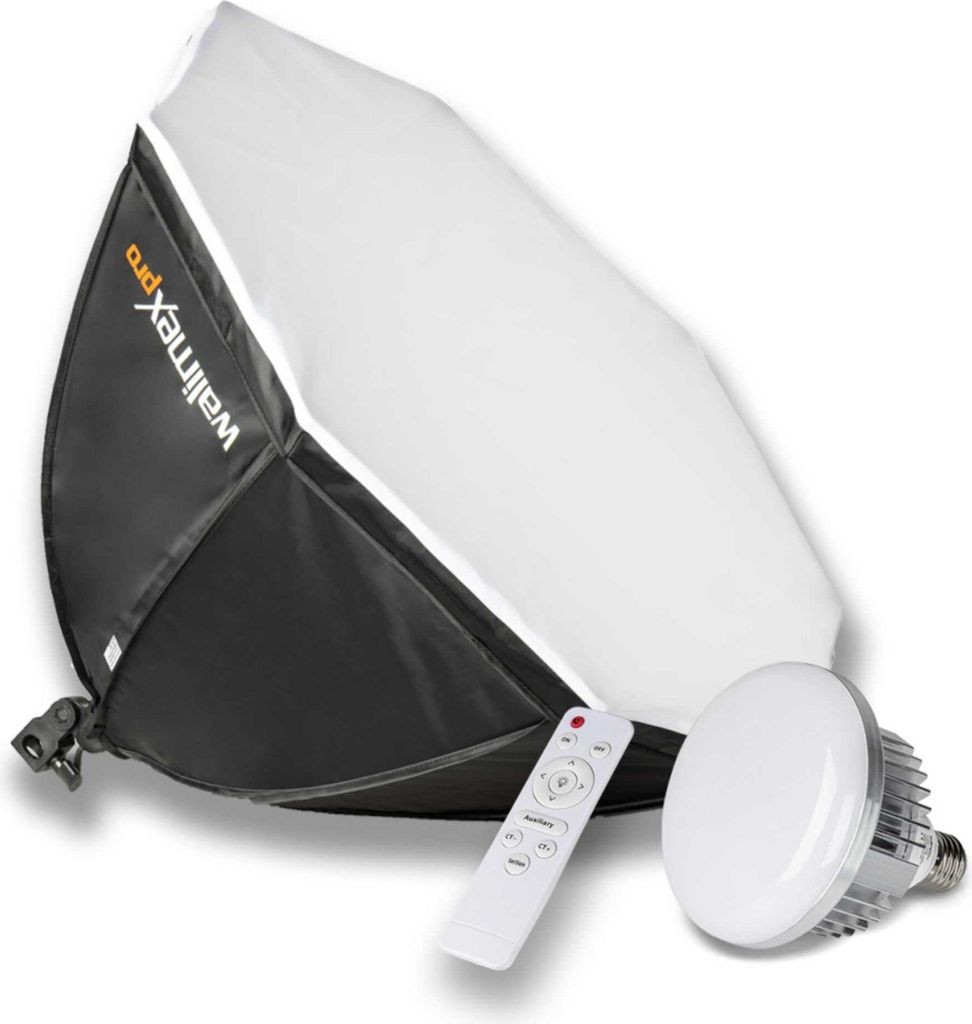 Walimex pro LED 60W Octagon Ø65cm Bi color Obrázok produktu 