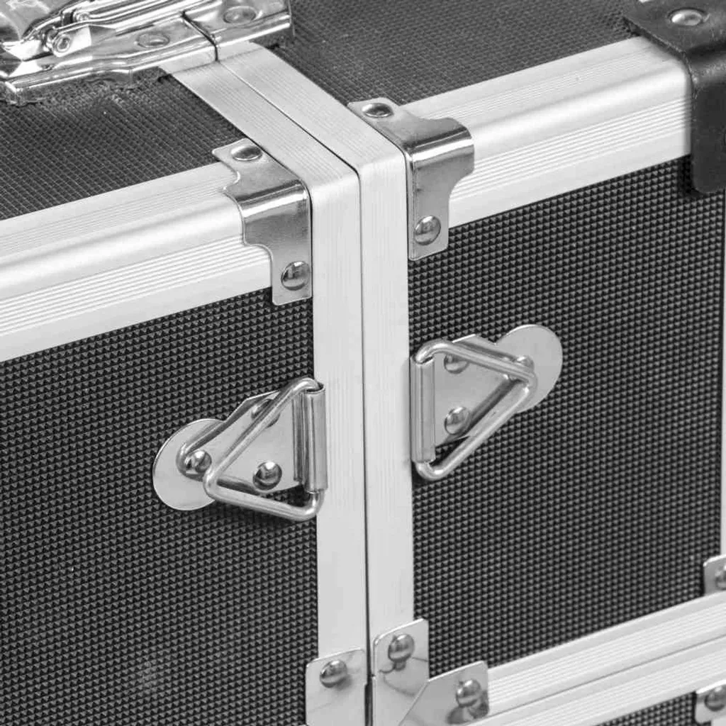 Mallette de transport aluminium renforcée 450x225x300mm accès rapide