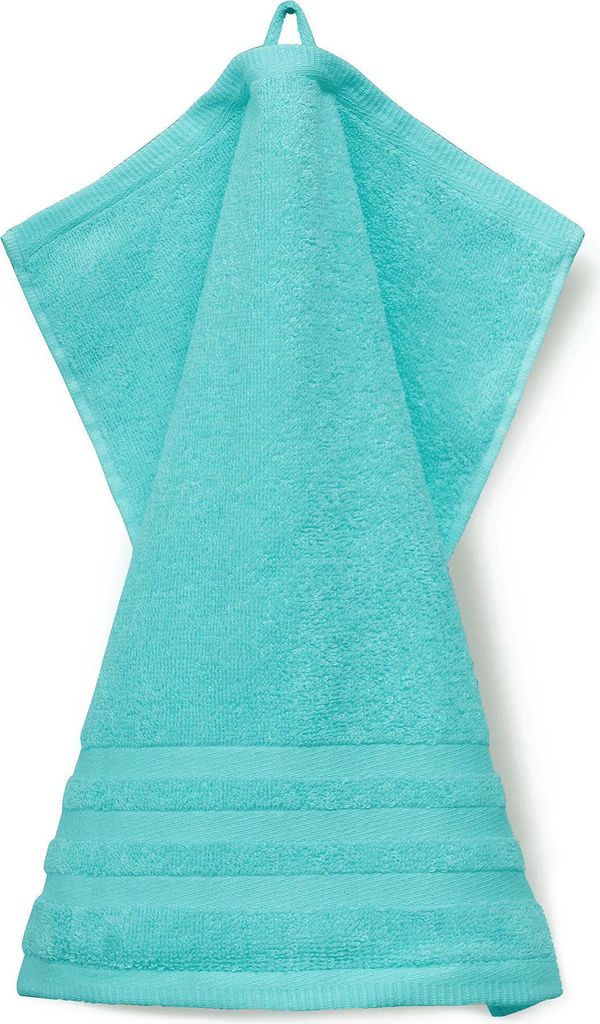 grace grand spa Waschlappen Aktion mit attraktiver Streifen-Bordüre Türkis One Size