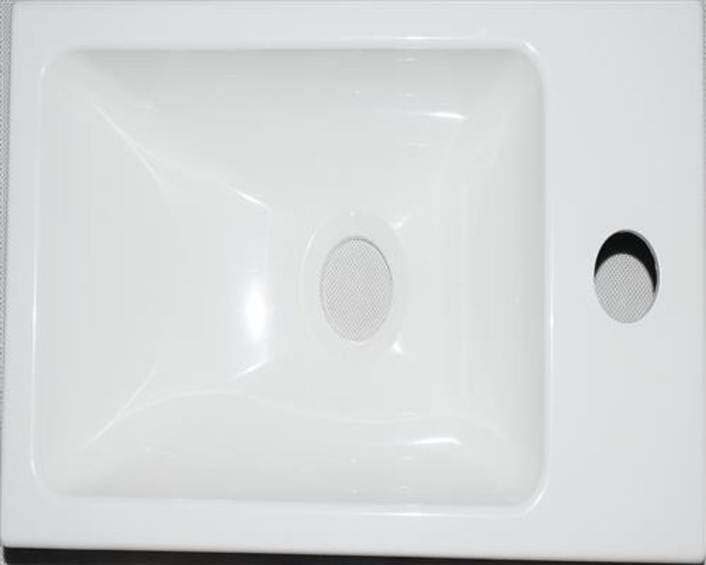 Waschbecken Waschtisch weiß aus SMC Modell Aarau - basin Jet-Line