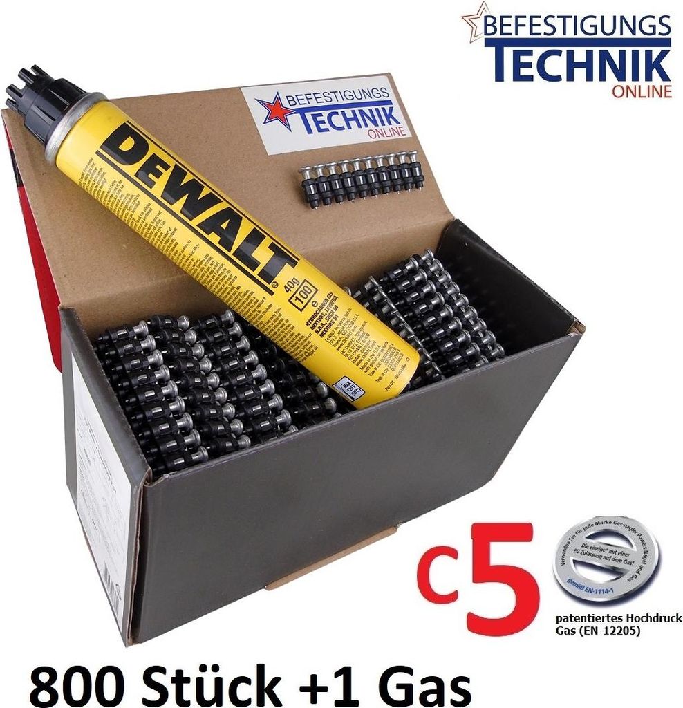 Stahl Betonnägel 3,0x19mm XH +Gas für Powers DeWalt C5 Produktbild 
