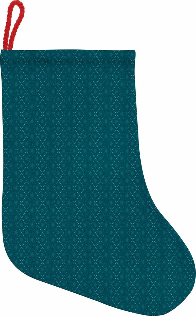 ABAKUHAUS Star Hängende Nikolausstiefel Weihnachtssocken, Zusammenfassung Kontinuierliche, Weihnachtsstrumpf zum Aufhängen, 35x50cm, Dunkler Teal...
