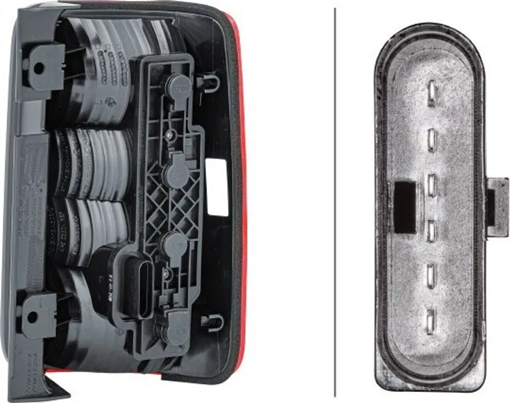 Feu arrière gauche HELLA 2VP 354 999-031 pour VW Caddy III