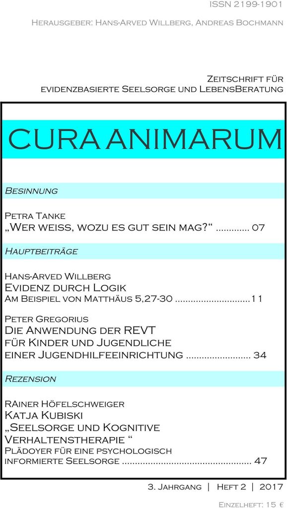 Cura Animarum (2017) 2