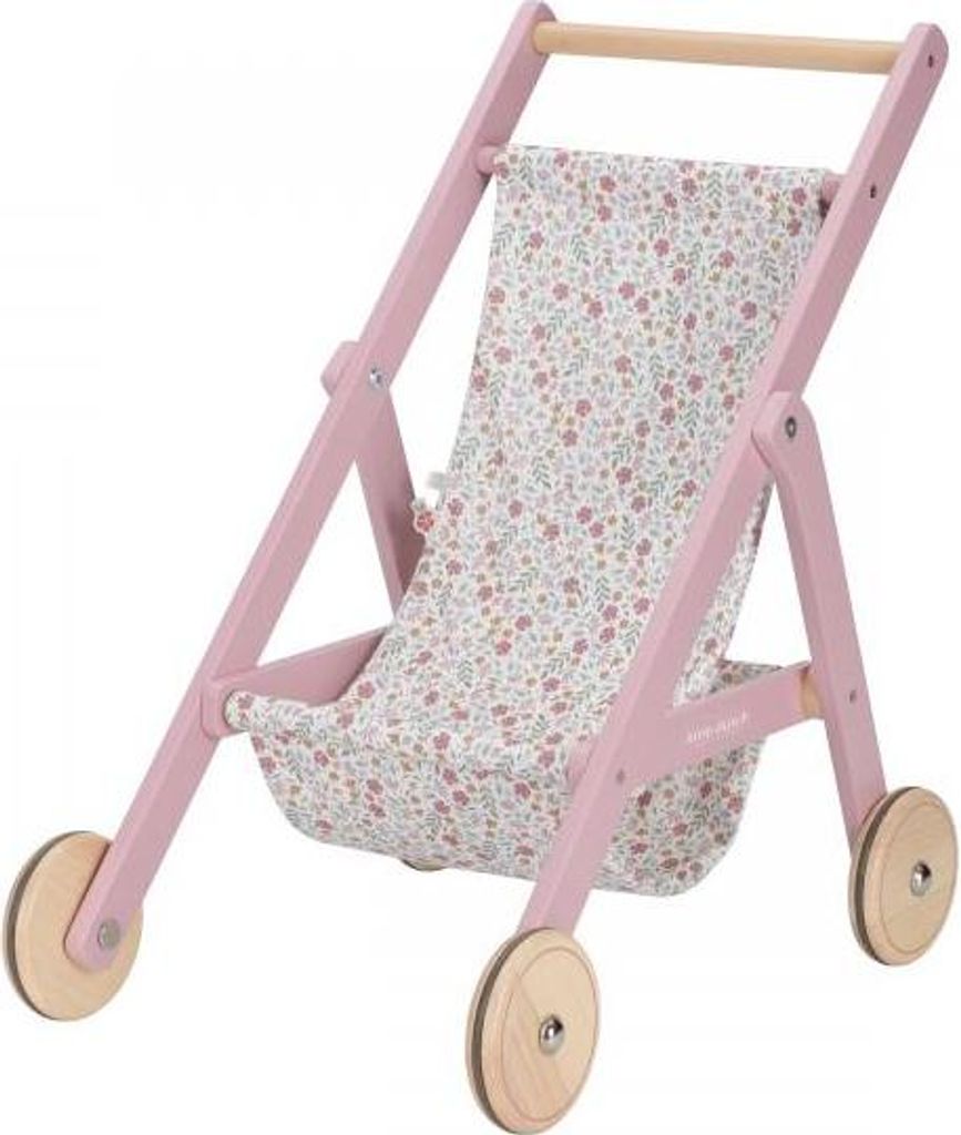 Little Dutch Loopwagen voor poppen, golfkarretje, hout, Productafbeelding 