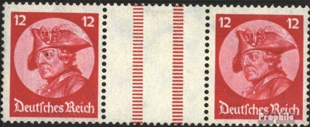 Briefmarken Deutsches Reich 1933 Mi WZ10 mit Falz Friedericus