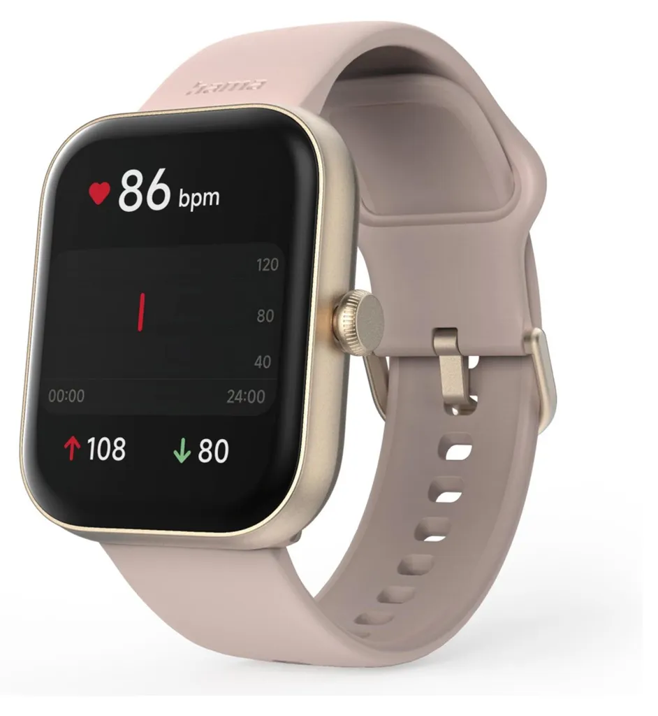 Ne Manquez Plus Rien avec la Smartwatch Hama 5000 Rose Gold Chic