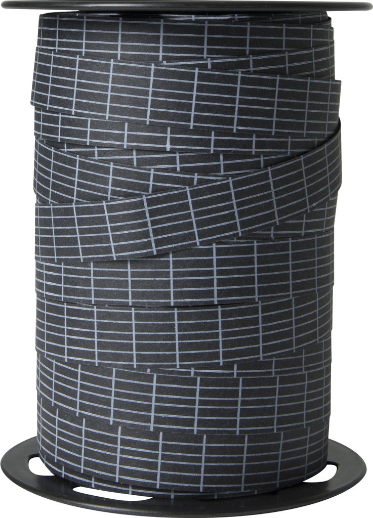 Clairefontaine Geschenkband 100mx15mm, zum Beschriften, schwarz Schwarz 602132C