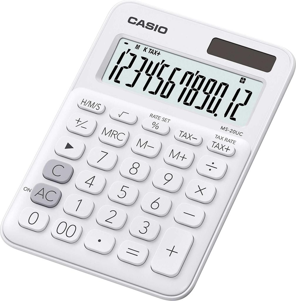 CASIO MS-20UC Tischrechner weiß