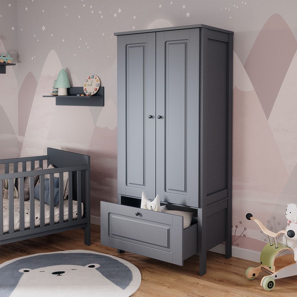 Kinderkleiderschrank Vitalispa Ajaton Grau 83.3 x 187 cm, Model 50180