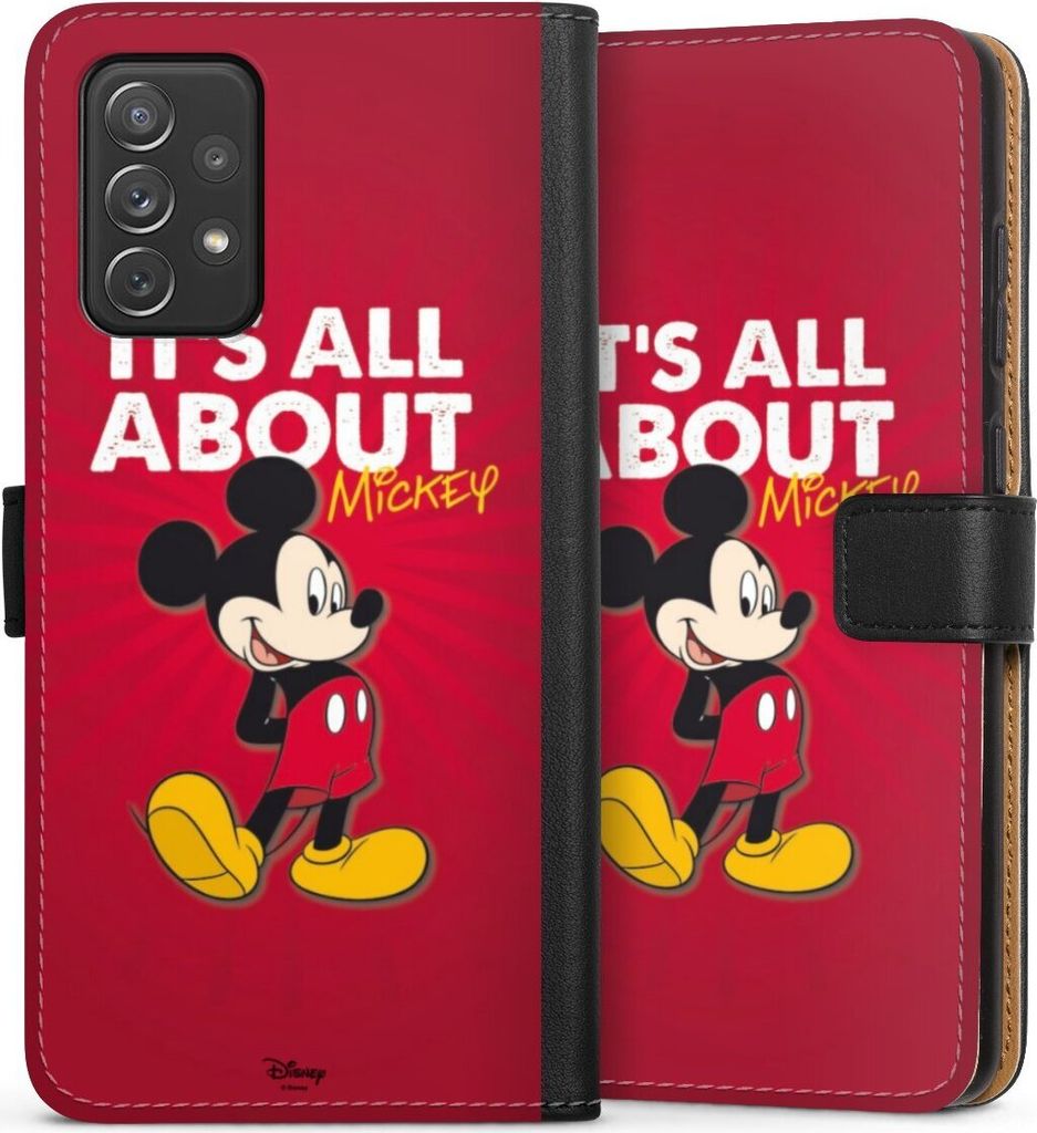 DeinDesign Klapphülle für Samsung Galaxy A72 Handytasche Lederhülle Tasche Disney Maus Offizielles Lizenzprodukt