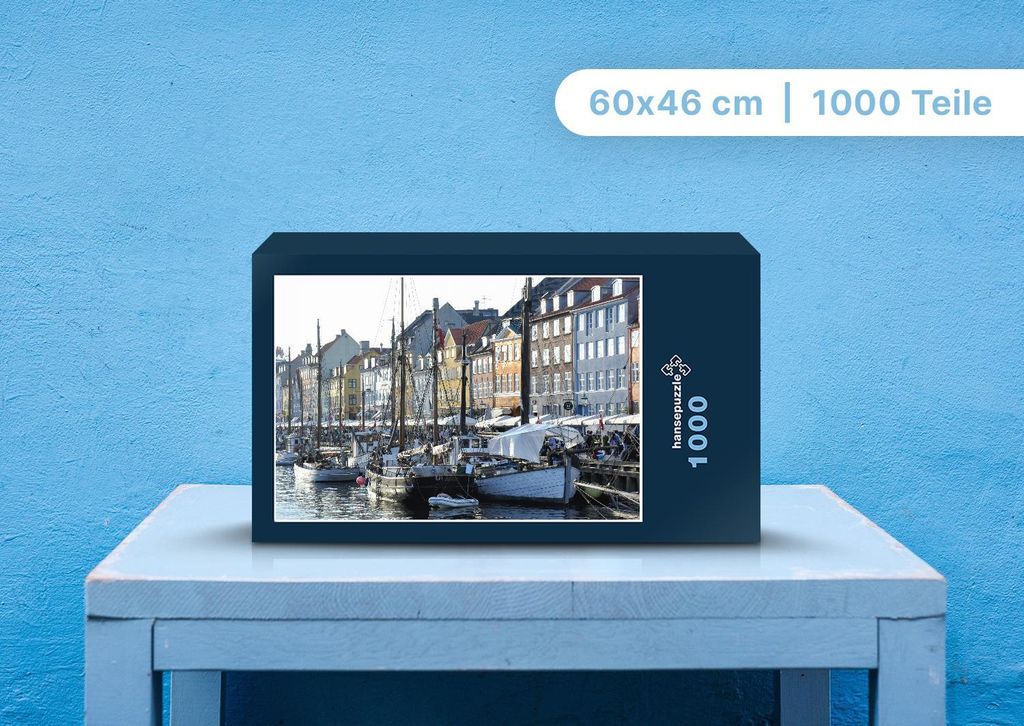 hansepuzzle 105784 - Hafen Puzzle, 1000 Teile, Industrie, 60,0 x 46,0cm mit hochwertiger Aufbewahrung, Kartonbox und wiederverschließbarem Beutel