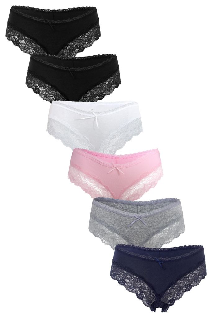 Fabio Farini - 6 Stück Damen Unterhosen - Frauen Brasilslip Produktbild 