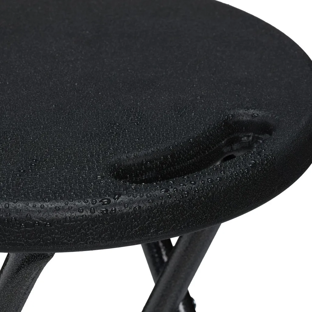 Tabourets pliants 2 pièces structure acier avec assise confortable - 5