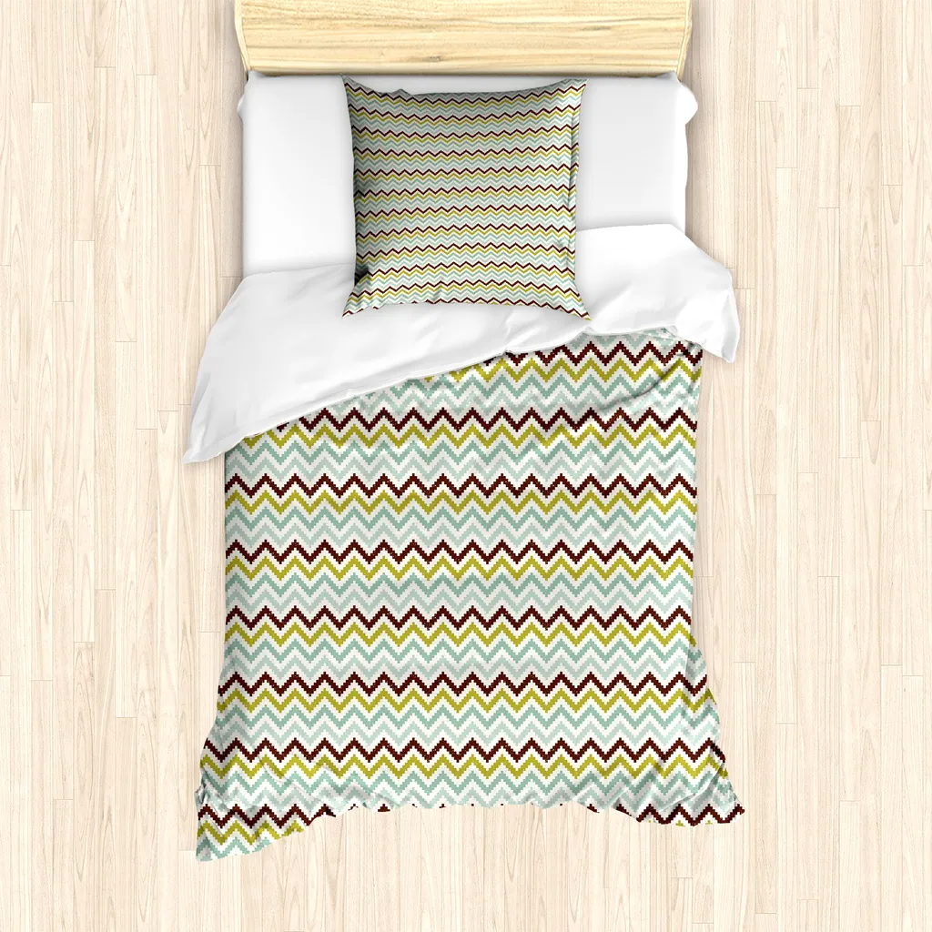 Offerta Set Copripiumino 135x200 ABAKUHAUS Verde Seafoam Pixel