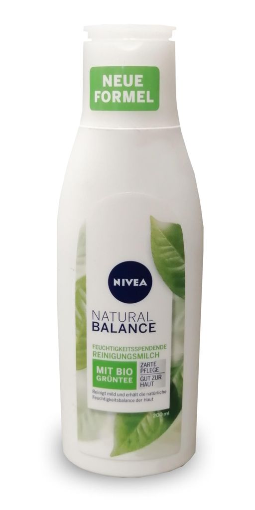 Nivea, Gesichtsreinigungsmilch mit grünem Tee und Rapsöl, Produktbild 