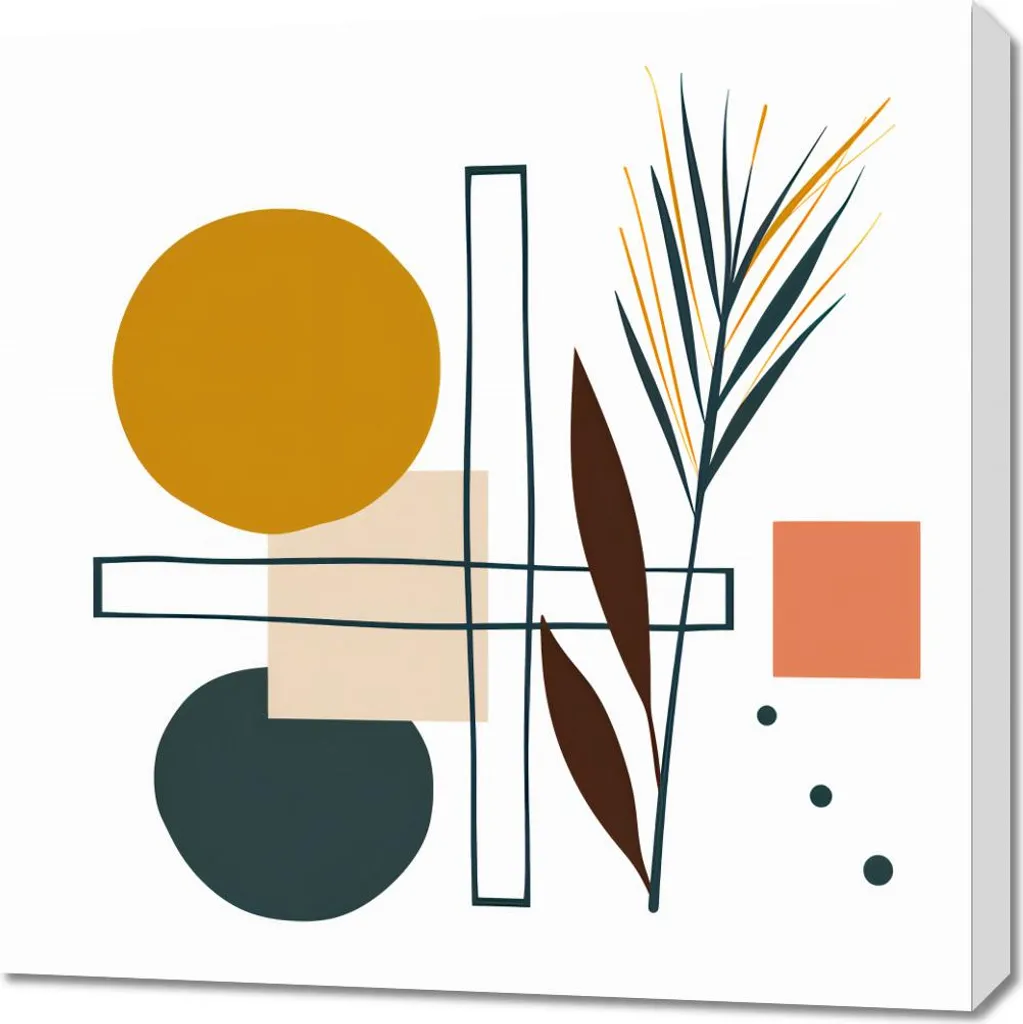 Quadro 70x70 cm Giardino simmetrico