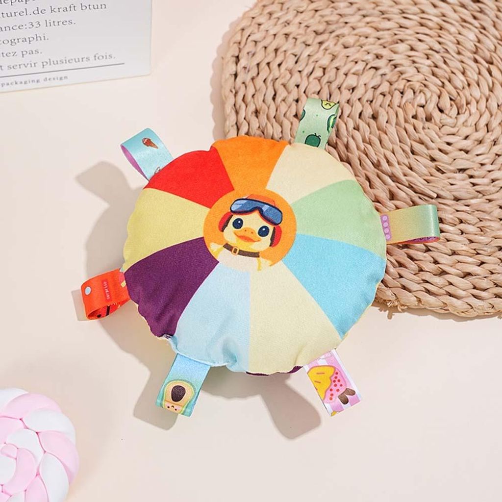 INF Plüsch Quietsch Hundefrisbee Spielzeug - Enten Design für kleine Hunde