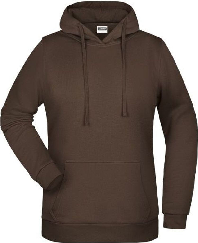 Promo Hoody Lady Klassisches Kapuzensweat brown, Gr. XS