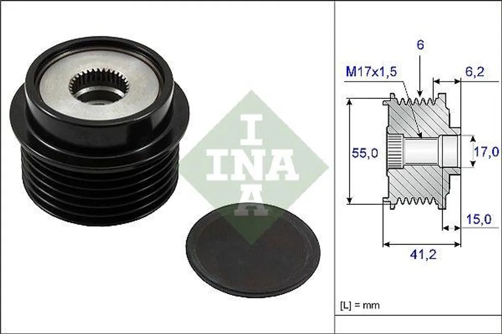 Ricambio INA 535 0231 10 Ruota Libera Alternatore Toyota 270600T010