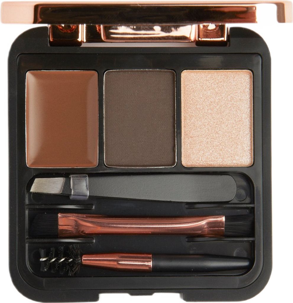 Revolution Augenbrauen-Set Dunkelbraun - Professionelles Produktbild 