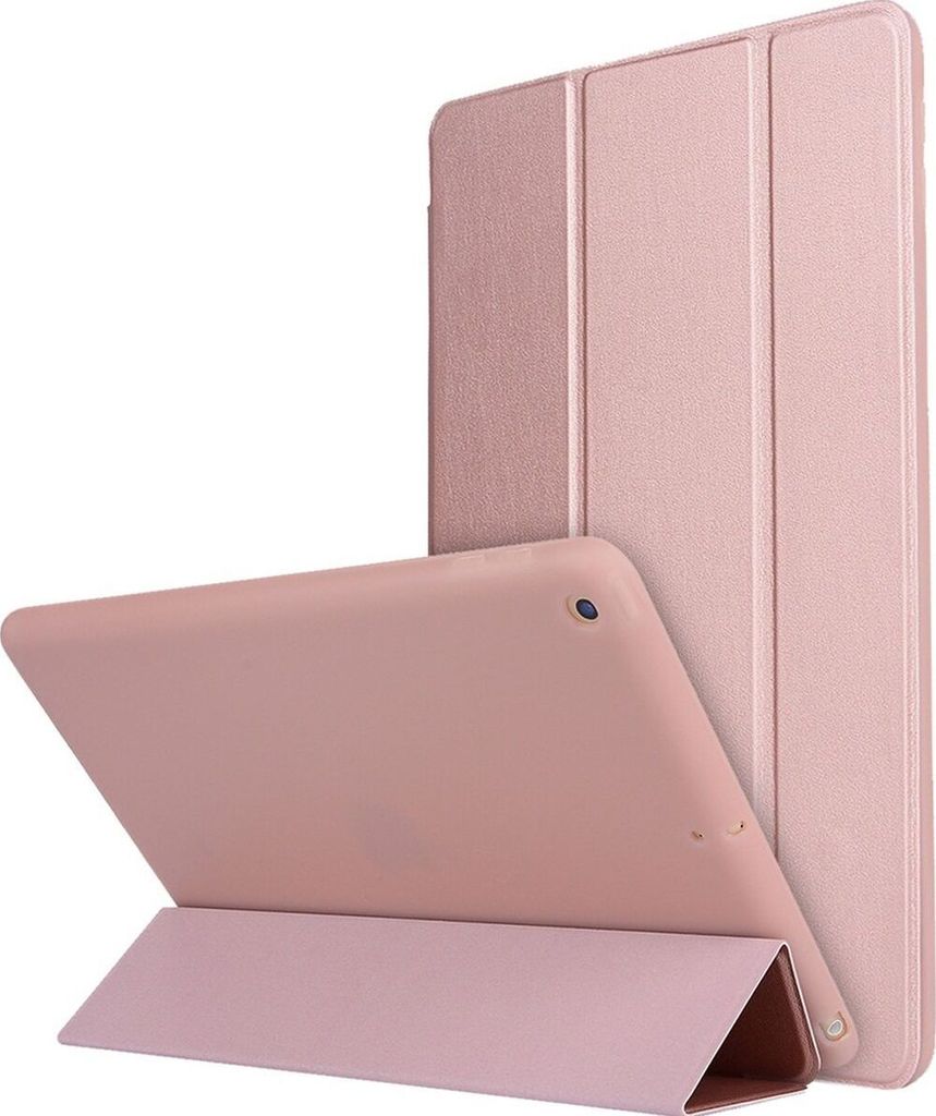 Mobigear Tri-Fold Gel iPad 9 (2021) Hülle TPU,Kunstleder Klapphülle - Roségold
