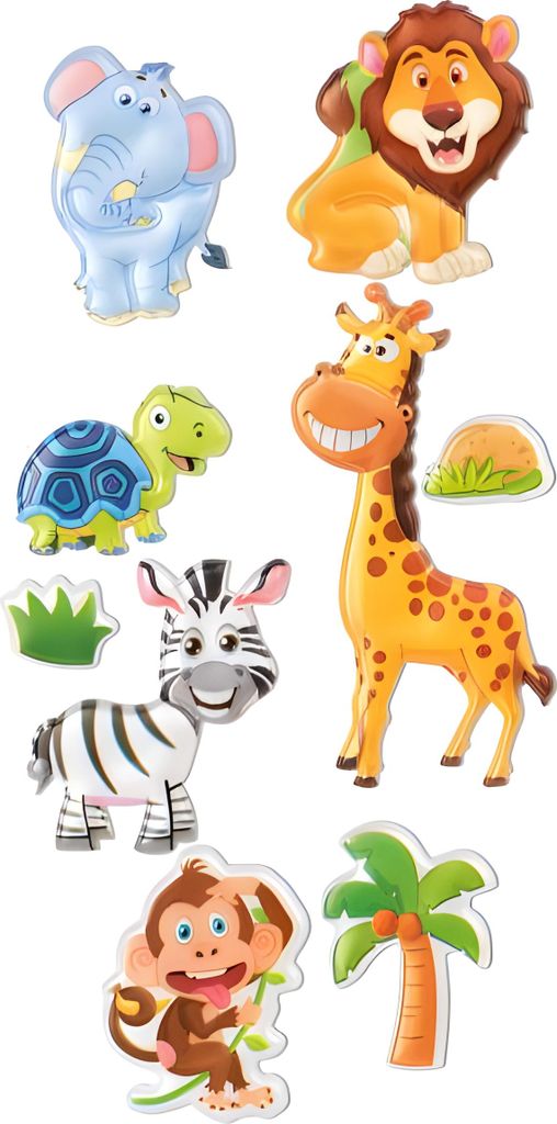 ROESSLER PAPIER Sticker Dschungeltiere