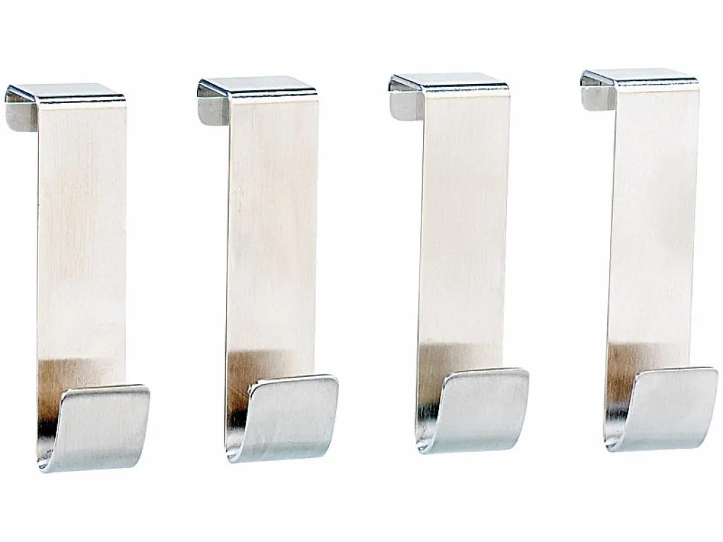 infactory ganci universali in acciaio inox porta set di 4 ganci porta appendere ganci per vestiti