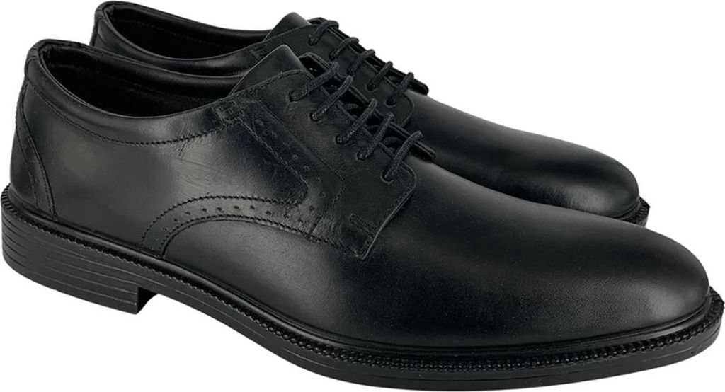 POD - "Malone" Schnürschuhe für Herren, Leder FS12273 (44,5 EU) (Schwarz)