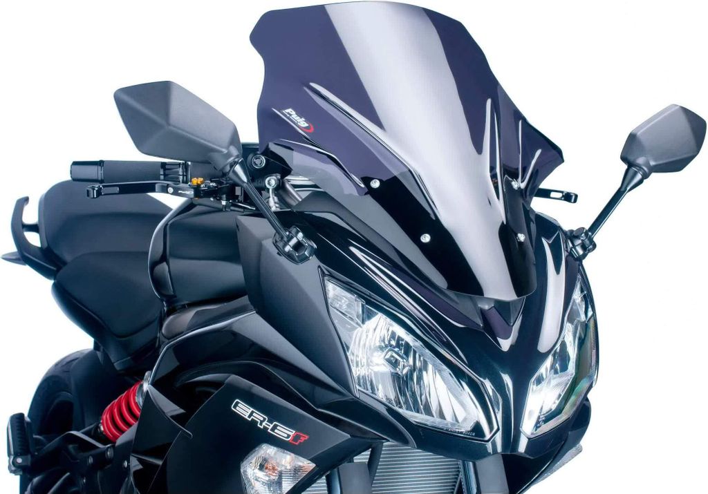 PUIG 5998F Tourenscheibe passend fuer KAWASAKI ER-6F Stark getönt
