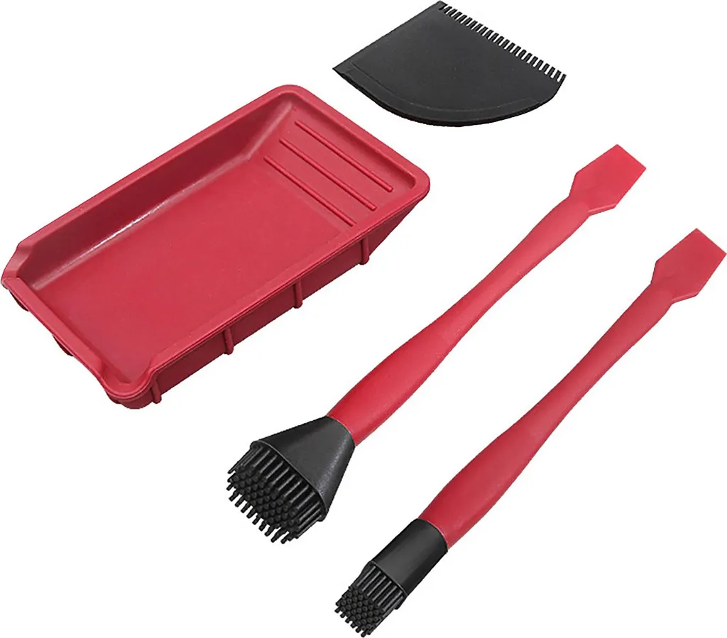 Set de collage bois en silicone souple avec spatule et pinceaux larges